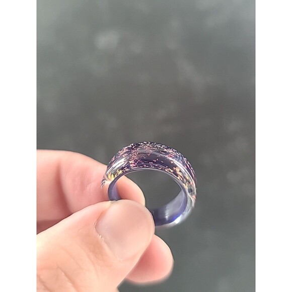 Handmade Artisan Glass Ring SIZE US 5.5 - Picture 3 of 10